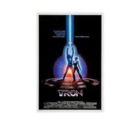 FSMFBGD Tron - Movie Poster Canvas Poster Bedroom Decor Landscape Office Room Decor Gift 24x36inch(60x90cm)