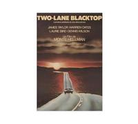 FSMFBGD Two Lane Blacktop Movie Poster Canvas Poster Bedroom Decor Landscape Office Room Decor Gift 24x36inch(60x90cm)