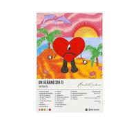 FSMFBGD Un Verano Sin Ti - Music Album Poster Canvas Poster Bedroom Decor Landscape Office Room Decor Gift 16x24inch(40x60cm)