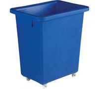 Bottle Skip 580X410X700mm 4X50mm Swivel Blue