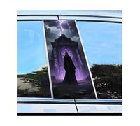 FSMZKJVNT Parts Car Anti Scratch Door Pillar Protector Stickers Magic Gate Pattern Scratch Resistant Film