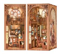 Fsolis Book Nook Kit - DIY Miniature Dollhouse - 3D Wooden Puzzle Bookend, Book nook with LED Light and Dust Cover for Adults and Teen (The Secret Rhythm)