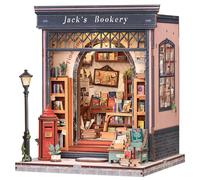 Fsolis Book Nook Kit & Dollhouse - Creative Miniature, Model for Shelves, An Excellent Choice for Literature and History Enthusiasts, Gift Idea for Adults / Teenagers (Jack's Bookery)