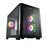 FSP S380 ARGB Dual Chamber micro ATX Tempered Glass PC Gaming Case wit