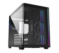 FSP M580PLUS Case Black Dual Chamber Mid Tower Tempered Glass Gaming C