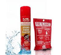 FSS UK 520 ml Water Mist Fire Extinguisher & 1m x 1m Fire Blanket.