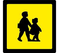 FSSS Ltd 1 X REFLECTIVE SCHOOL BUS COACH SIGN STICKER BACK 400MM X 400MM.