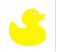 FSSS Ltd 10 x Duck Tile transfer stickers kitchen bathroom. (YELLOW, 130mm)