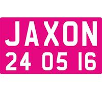 FSSS Ltd ENGRAVED NP NUMBER PLATES FOR CHILDRENS LITTLE TIKES COZY COUPE RIDE ON TOYS (PINK)