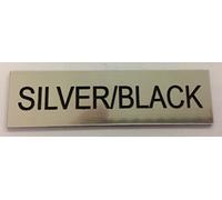 FSSS Ltd NO JUNK MAIL NO COLD CALLERS NO LEAFLETS PERSONALISED ENGRAVED ACRYLIC SIGN 170X50MM HOUSE FLAT DOOR NUMBER (SILVER)