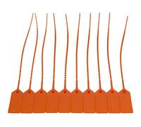 FSSS Ltd SECURITY FIRE EXTINGUISHER SAFETY SUITCASE TAG TIES TAMPER SEALS MEDICAL RETAIL SUITCASE X 25 ORANGE