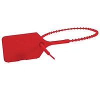 FSSS Ltd SECURITY FIRE SAFETY SUITCASE TAG TAMPER SEALS X 25 RED