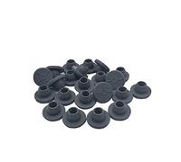 FSSTUD 100 Pcs 13MM Self Healing Rubber Injection Ports Glass Vial Rubber Stoppers Sealing Plugs for Liquid Culture Jars