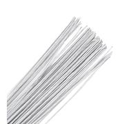 FSSTUD 100 Pcs 18 Gauge Floral Wire Thin Flower Stem Wire Paper Wrapped Craft Wire Artificial Flower Bouquet Wire Stem Flower Arrangement Supply for Florist White