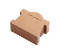 FSSTUD 100 Pcs 9.7 x 9cm Bracelet Display Cards Handmade Jewelry Packaging Cards Hair Band Cards Hair Bow Paper Cards Hanging Display Cardboard for Hair Clips Barrettes Brown