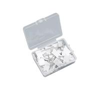 FSSTUD 100 Pcs Small Flag Push Pins Travel Map Push Pins World Map Thumbtacks Notice Board Drawing Pins Decorative Marking Thumb Tacks with Storage Case for Home Office White