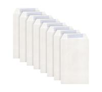 FSSTUD 100 Pcs Small Glassine Envelopes White Paper Confetti Bags Resealable Seed Envelopes Flap Peel and Seal Envelopes Wedding Favor Envelopes for Flowers Candle 7 x 12.5cm