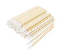 FSSTUD 100 Pcs Wood Handle Lip Brushes Makeup Lipstick Applicators Lip Gloss Applicator Wands Concealer Stick Brushes Multifunctional Cosmetic Beauty Tool for Women Ladies