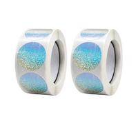 FSSTUD 1000 Pcs 25mm Holographic Round Stickers, Rainbow, Vinyl, Waterproof, Reusable, Adults, Both Indoor & Outdoor, Scrapbook