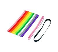 FSSTUD 12 Pcs Large Colourful Elastic Bands Strap Multi Coloured Rubber Bands Thick Rubber Wrapping Bands Stretchy Packaging Bands Strong Silicone Rubber Bands for Office Home