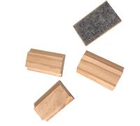 FSSTUD 12 PCS Wool Felt Chalkboard Erasers Dustless Wood Chalkboard Erasers Blackboard Chalk Erasers Duster for Home Classroom Office