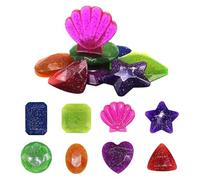 FSSTUD 16 Pcs Large Colored Fake Gemstones Colorful Plastic Pool Dive Gems Swimming Diving Gemstones Plastic Beach Party Diamonds Pool Gemstones Decorations for Boys Girls