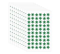 FSSTUD 1800 Pcs 1.3cm Small Holographic Star Stickers Self Adhesive Glitter Star Labels Metallic Foil Star Sticker Decorative Reward Chart Sticker Cute Sparkle Stickers for Toddlers Green