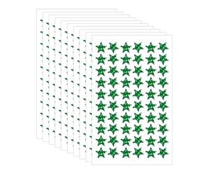 FSSTUD 1800 Pcs 1.3cm Small Holographic Star Stickers Self Adhesive Glitter Star Labels Metallic Foil Star Sticker Decorative Reward Chart Sticker Cute Sparkle Stickers for Toddlers Green