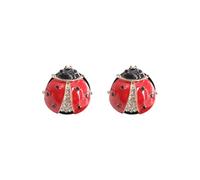 FSSTUD 2 Pcs Ladybug Car Air Vent Clips Cute Clip on Air Freshener Rhinestone Car Diffuser Vent Clips Replacement Auto Interior Decorations