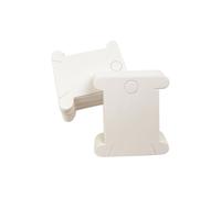 FSSTUD 200 Pcs Cardboard Embroidery Floss Bobbins Embroidery Thread Organizer Holder Cards String Storage Bobbins Paper Ribbon Spools Yarn Organization Bobbin with Hanging Holes for Cross Stitch