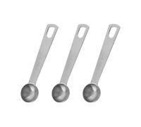 FSSTUD 3 Pcs 1 TSP 5ml Stainless Steel Measuring Spoons Single Teaspoon Measuring Spoon Short Handle Measure Spoon Small Kitchen Metal Tablespoons for Ingredients