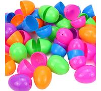 FSSTUD 30 PCS Colorful Plastic Easter Eggs Eggshells Empty Surprise Egg Easter Gift Basket Stuffers for Party Favor