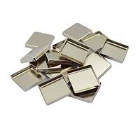 FSSTUD 30 Pcs Empty Square Metal Pans Cosmetic Eyeshadow Pans Empty Makeup Palette Tins Makeup Tin Can for Eyeshadow Blush Lipstick