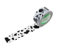 FSSTUD 4.5cm x 100m Wide Cow Print Tape Printed Packing Tape Cute Printing Tape Waterproof Shipping Tape Carton Sealing Adhesive Tape Decorative Packaging Tape for Boxes DIY Crafts