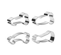 FSSTUD 4 Pcs Stainless Steel Cookie Cutters Funny Biscuits Molds Creative Cookie Cutting Molds Pastry Cake Baking Mold Fondant Tool Kitchen Supplies