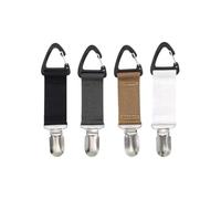 FSSTUD 4 Pcs Travel Straw Hat Clips Backpack Baseball Cap Holder Elastic Sun Hat Holder Traveling Cap Carrier Traveling Hat Hanging Hooks Hands Free Bag Accessories for Luggage