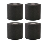 FSSTUD 4 Rolls Sport Pre Wrap Tape Athletic Ankle Warp Tape Athletic Prewrap Tape Foam Underwrap Athletic Tape Wrist Support Tape Foam Bandage Underwrap Roll Black