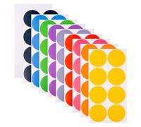 FSSTUD 400 Pcs 5cm Large Coloured Sticker Dots Round Self Adhesive Labels Colourful Circle Sticker Color Coding Labels Marking Organizing Stickers