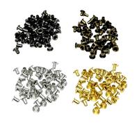 FSSTUD 400 Pcs Antique Brass Eyelet Grommets Metal Self Backing Eyelets Small Sewing Grommets Paper Craft Grommets Fabric Leather Hole Eyelets for DIY Projects 2.5 mm