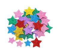 FSSTUD 450 Pcs Glitter Foam Star Stickers Colorful Self Adhesive Stars Assorted Size Star Shape Stickers Sparkly Foam Stickers Shiny Sticky Star Decorations for Crafts