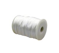 FSSTUD 50 Meters 3 mm Nylon String Chinese Knot Thread Wind Chime String Cord Window Blind Craft String for Necklace Bracelet Making White
