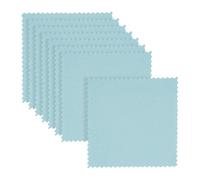 FSSTUD 50 Pcs 8 x 8cm Jewelry Cleaner Cloth Small Polishing Cloth Silver Ring Cleaning Cloth Pearl Clean Cloth Diamond Polish Cloth for Bracelets Necklaces Blue