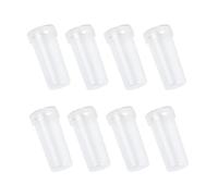 FSSTUD 50 Pcs Clear Plastic Flower Water Tubes Individual Floral Water Tubes Picks Small Flower Stem Water Holder Plant Cutting Tubes with Caps for Flower Arrangement 4 cm