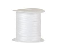 FSSTUD 50m 1cm Double Fold Bias Tape Sewing Satin Bias Tape Folded Binding Bias Ribbon Clothes Hemming Ribbon Clothing Piping Ribbon Thin Seaming Ribbon for Cheongsam White