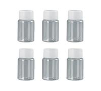 FSSTUD 6 Pcs Clear Round Travel Bottles, 30ml Capacity, Portable, Reusable, Ideal for Travel, Kitchen, Personal Items, Lab Use