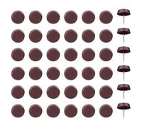 FSSTUD 60 Pcs Nail On Furniture Sliders Nail in Chair Leg Protectors Plastic Furniture Nails Dining Table Feet Glides Round Moving Pads Cabinet Sliding Movers for Wood Floors 16mm