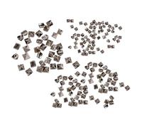 FSSTUD 600 Pcs Small Square Spire Nail Charms Flat Back Metal Nail Studs Pyramid Stud Nail Charms Goth Nail Art Charms Punk Style Nail Rivets Halloween Party Nail Jewels for Collar Bracelet