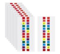 FSSTUD 780 Pcs A to Z Tabs Alphabetical Index Tabs Self Adhesive Letter Tabs Small Alphabet Page Tabs Colored Alphabet File Tabs Letter Label Indexes for Notebook Textbook