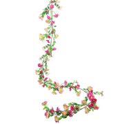 FSSTUD Artificial Daisy Flower Vine Faux Wildflower Garland Cute Silk Hanging Flowers Realistic Hanging Floral Vine Decorative Spring Floral Garland Dark Pink