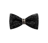 FSSTUD Glitter Rhinestone Bow Tie Sparkly Pre Tied Bowtie Adjustable Formal Tuxedo Bowties Black Crystal Bow Ties Wedding Party Bow Necktie for Men